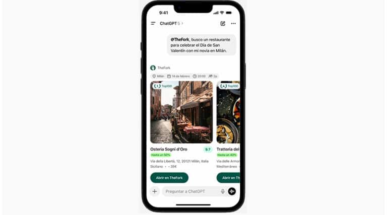 La integración permite a los comensales descubrir restaurantes en tiempo real y reservar directamente desde la conversación con la IA.