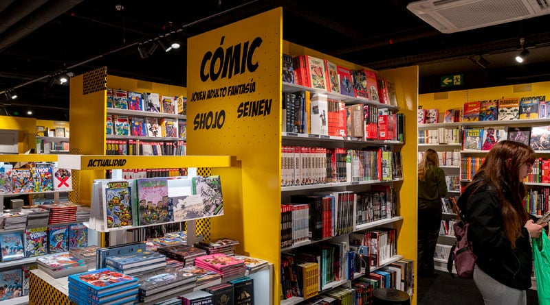 La sección de Cómic atesora un área dedicada al manga
