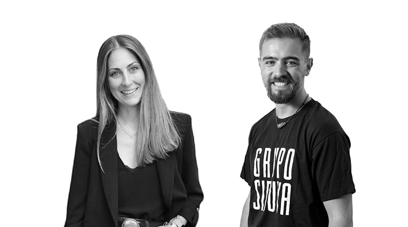 De izq a dcha, Ana Delgado, directora de expansión y Adrián Rebaque, director de marketing de Grupo Sibuya