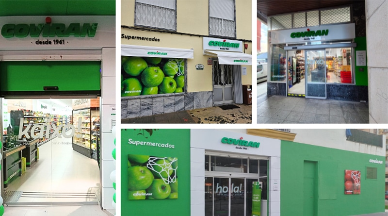 as aperturas, todas bajo el modelo Covirán Origen, añaden 709 metros cuadrados de sala de ventas