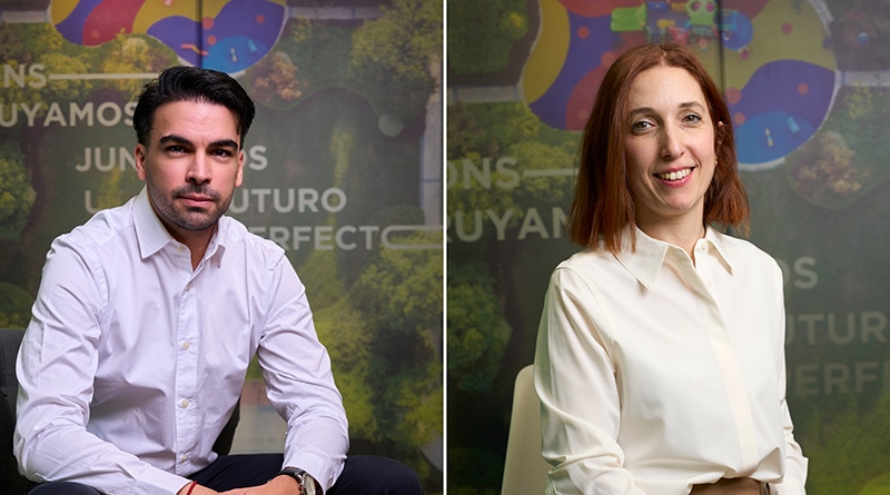 Víctor Segovia Girol, 'asset manager' y Cristina Iglesias Martín, 'leasing manager' de Nhood