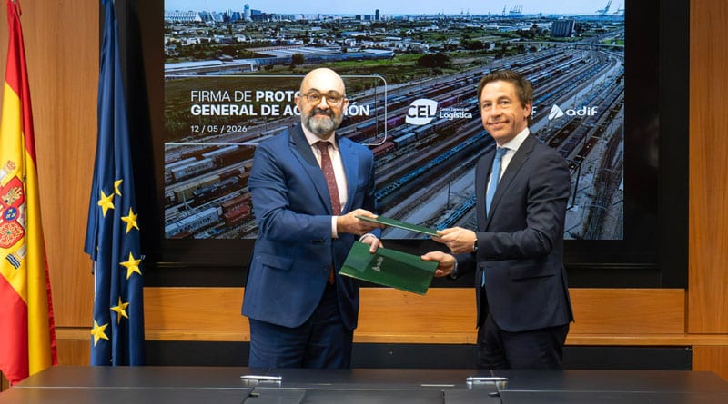 CEL y Adif firman un acuerdo para impulsar el transporte por ferrocarril