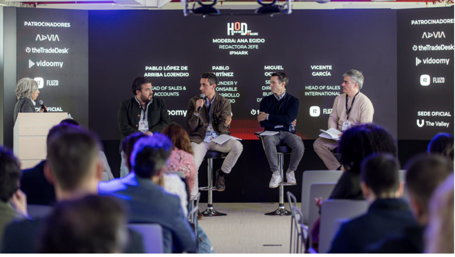 Moderadores de la mesa final del Head of Digital 2026